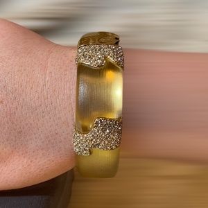 Alexis Bittar gold tone bracelet
